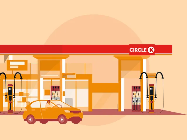 Circle K station illustration