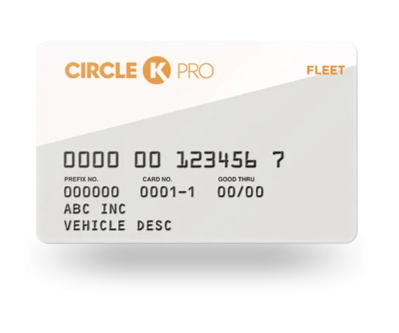 Circle K Pro Fleet card