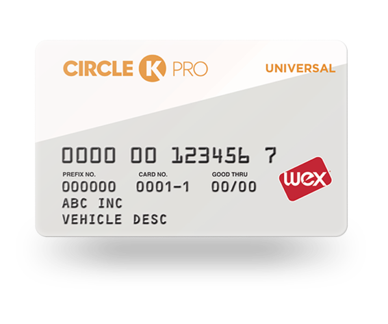Circle K Pro Universal Fleet card